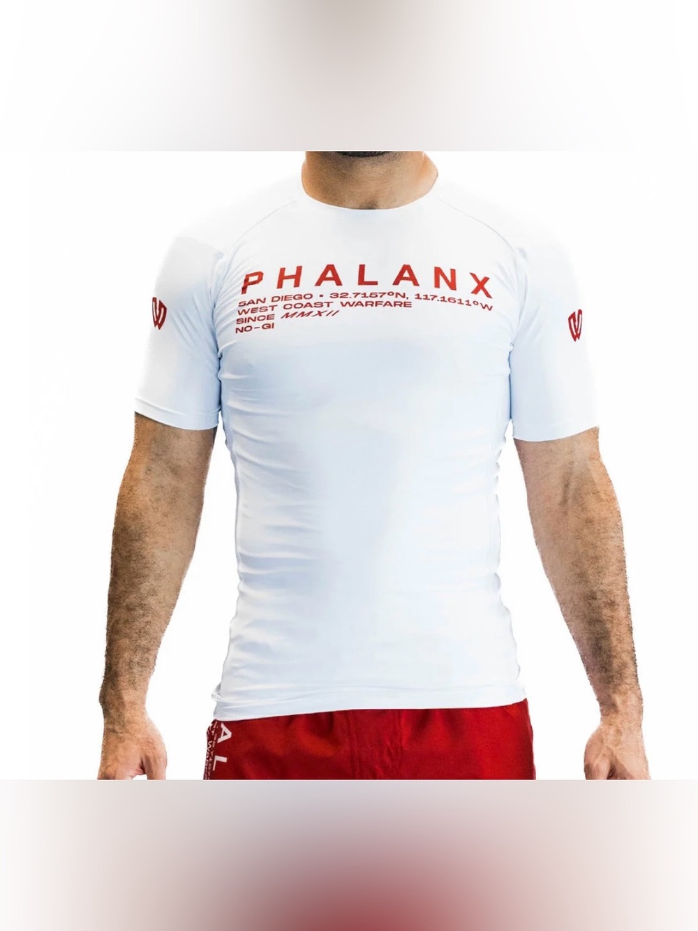 Phalanx West Coast Warfare Men's Short Sleeve Rash Guard - Large